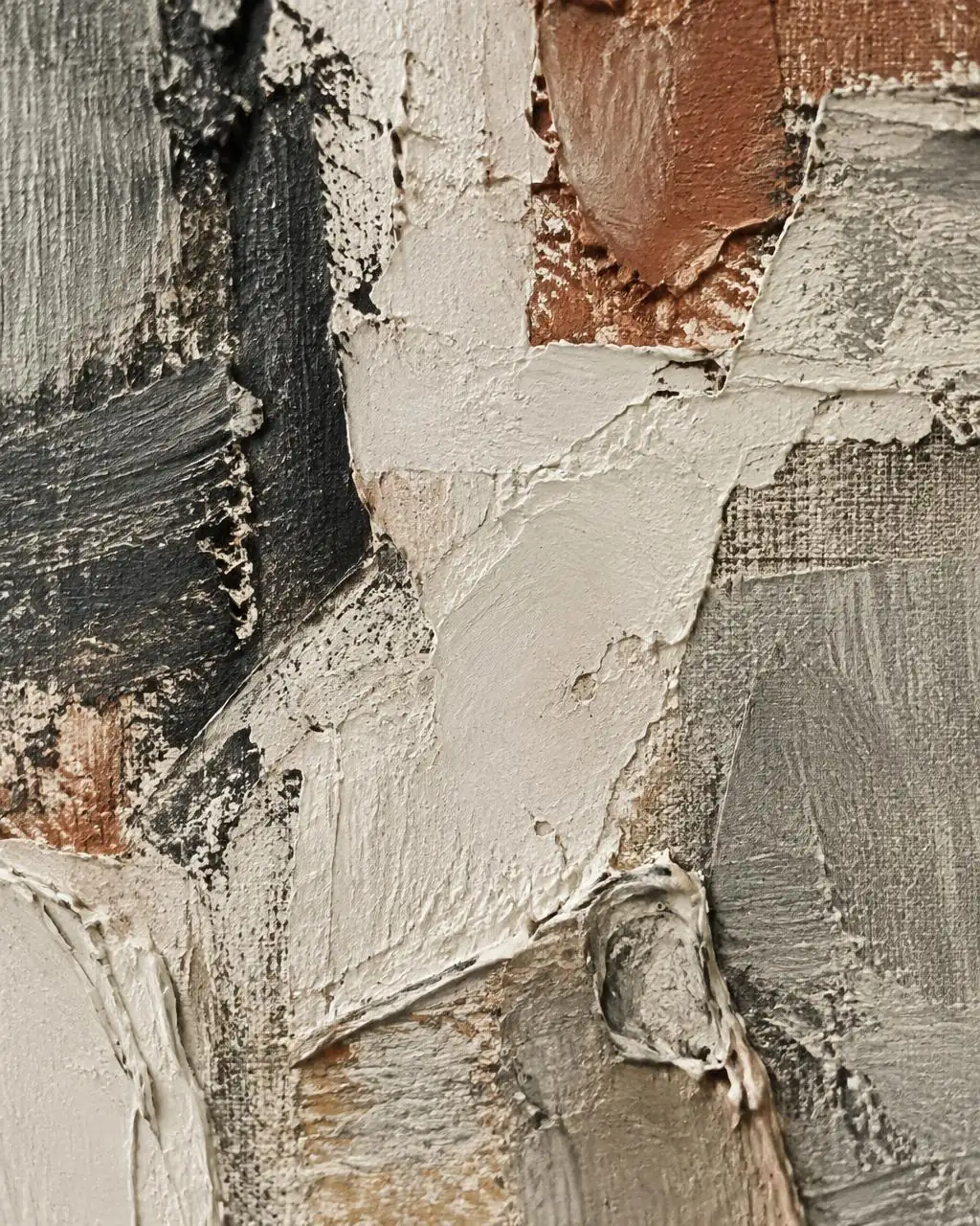Detail of Stella Nova's painting process
